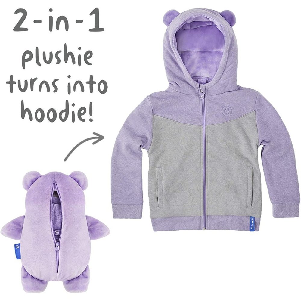 Purple Cubcoats Hoodie Size 8 - Transformable Plushie Size